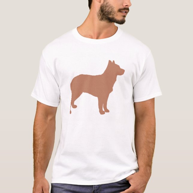 australischer Stumpy Schwanz Rind Hund Silo red.pn T-Shirt (Vorderseite)
