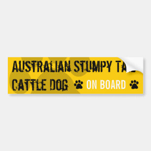 Australischer Stumpy Schwanz-Vieh-Hund an Bord Autoaufkleber