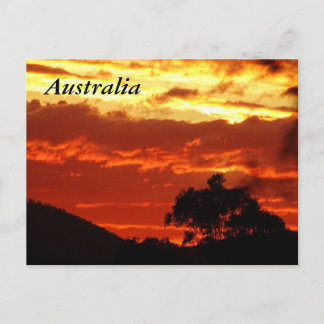 Australischer Sunset Postkarte