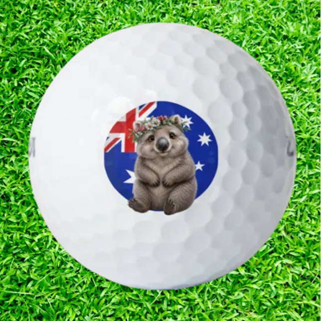 Australischer süßester Wombat Golfball ( Aussie Cutest Wombat Golf Balls bring personality and playfulness to every round)