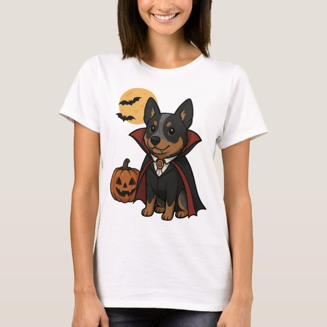 Australischer T - Shirt Cattle Dog Vampire (Vorderseite)