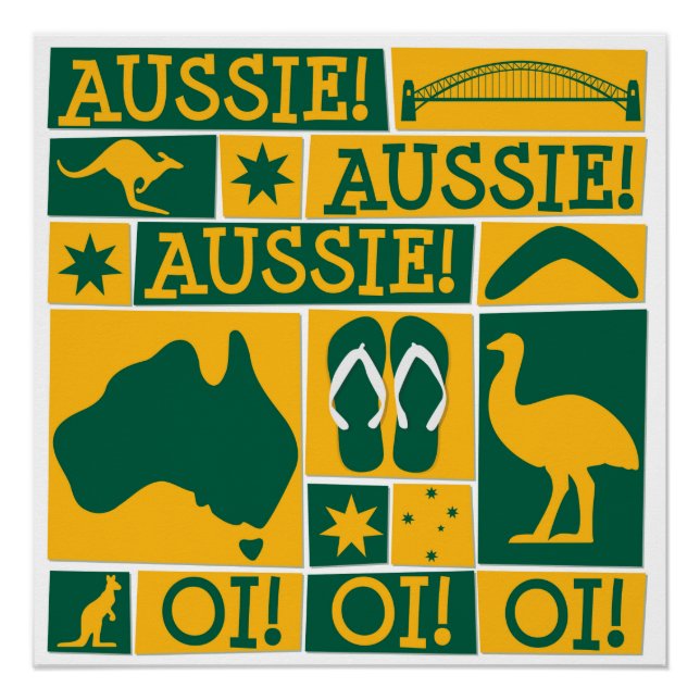 Australischer Tag Poster (Vorderseite)
