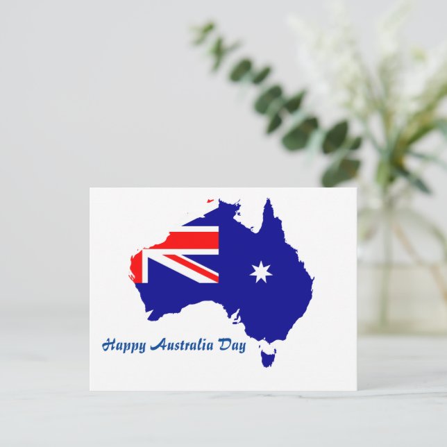 Australischer Tag Postkarte (Stehend Vorderseite)