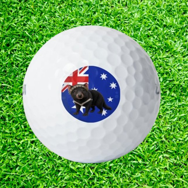 Australischer Tasmanischer Teufel Golfball (Aussie Tasmanian Devil Golf Balls – a bold, fun twist for your next round of golf!)