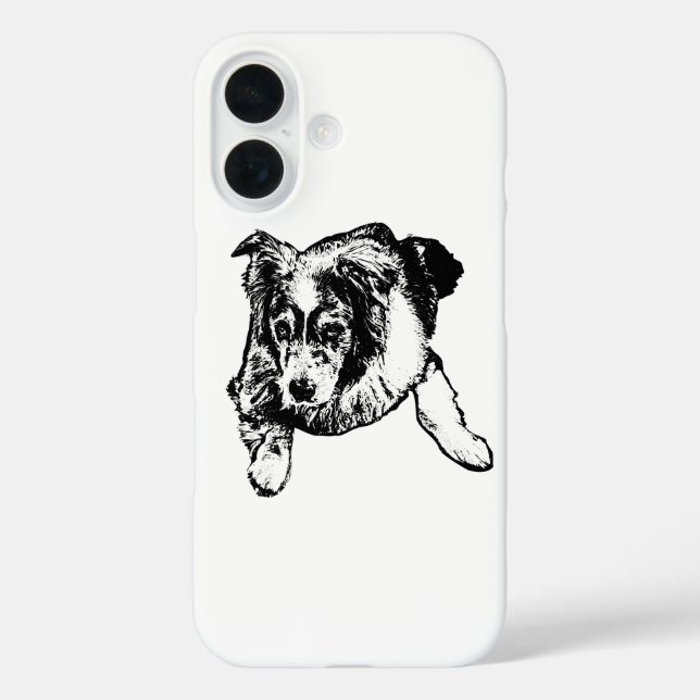 Australischer Telefon Case – Ruhiger Hund in Ruhe (Rückseite)