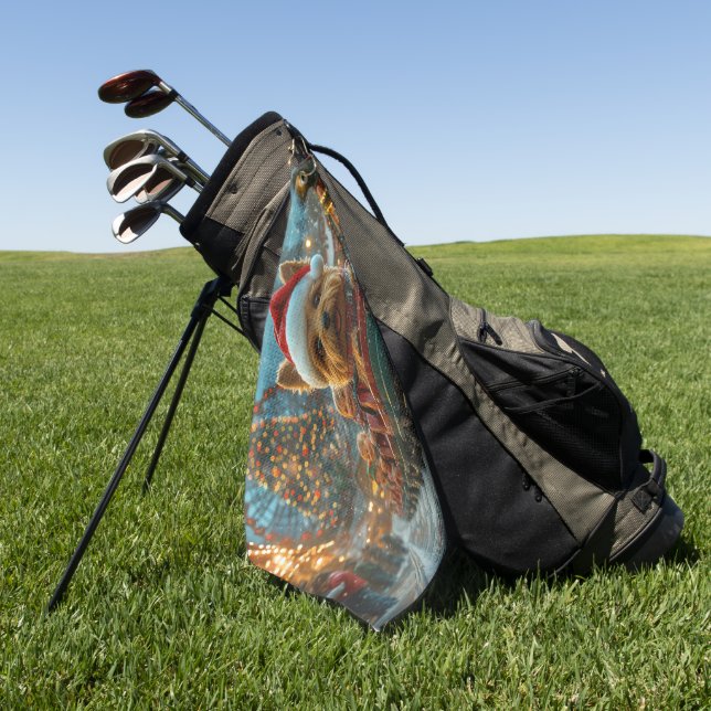 Australischer Terrier Dog Roller Untersetzer Weihn Golfhandtuch (Gras)