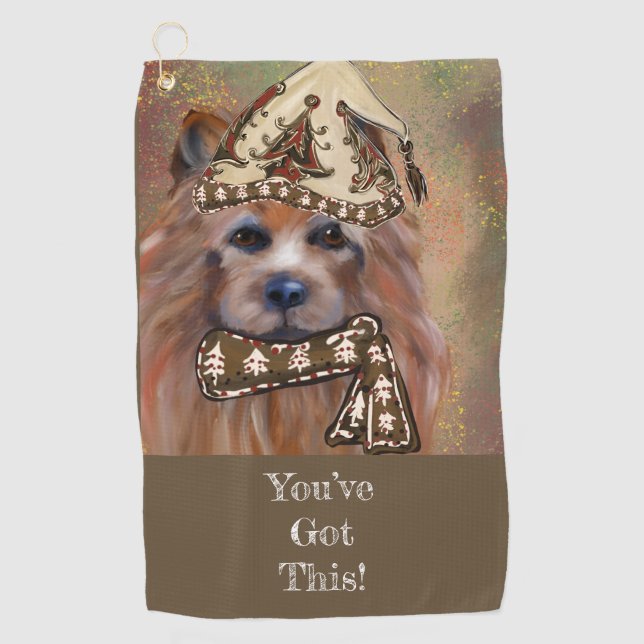 AUSTRALISCHER TERRIER GOLFHANDTUCH (Vorderseite)