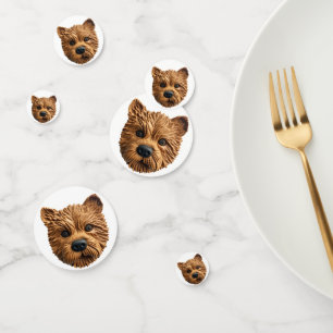 Australischer Terrier Hund 3D Inspiriert Konfetti