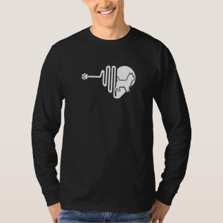 Australischer Terrier-Hundepfote Herzschlag Tierbe T-Shirt