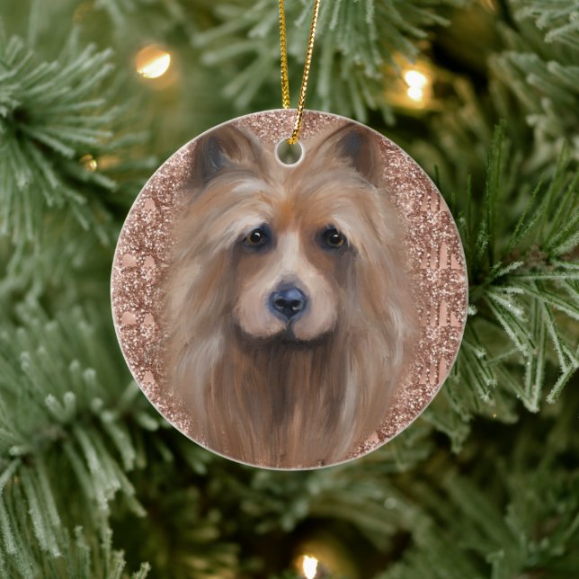 AUSTRALISCHER TERRIER KERAMIK ORNAMENT (Baum)