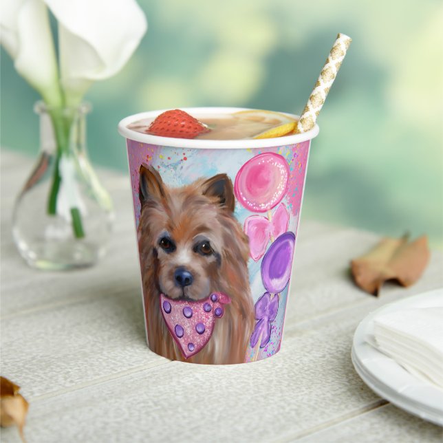 AUSTRALISCHER TERRIER PAPPBECHER (In Situ)