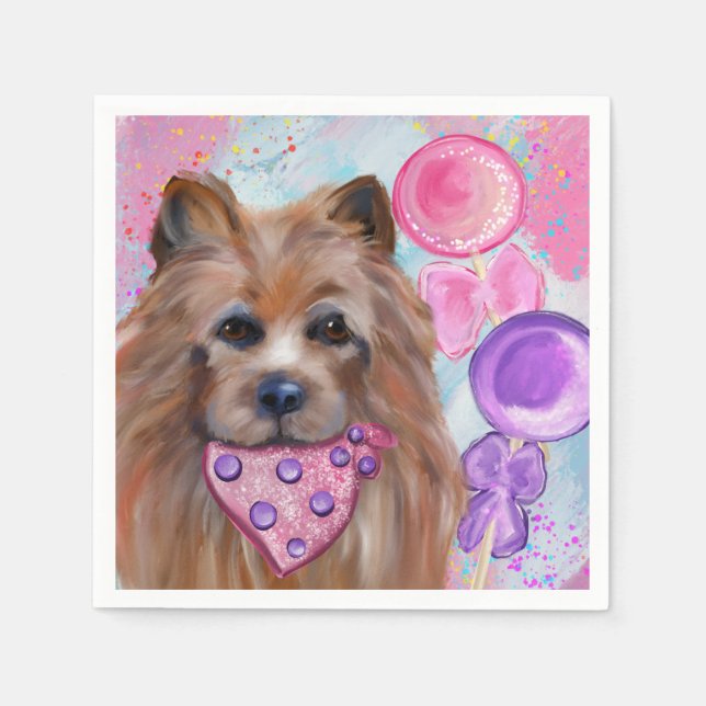 AUSTRALISCHER TERRIER SERVIETTE (Vorderseite)