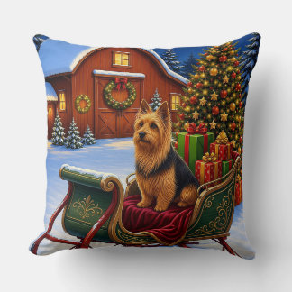 Australischer Terrier Urlaub Kissen