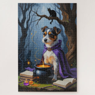 Australischer Terrier - Whimsical Halloween-Malere Puzzle