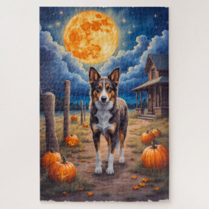 Australischer Tierzüchter-Hund auf verlassener Far Puzzle