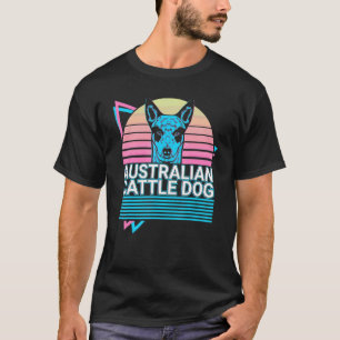 Australischer Treibhund Retro T-Shirt