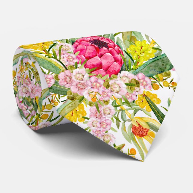 Australischer TropenSummer Krawatte (Gerollt)