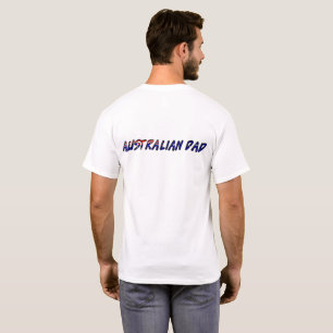 Australischer Vater Australien Flaggentypografie T-Shirt