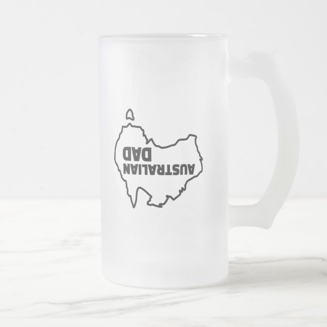 Australischer Vater - Funny Beer Tasse für einen A (Rechts)