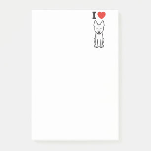 Australischer Vieh-HundeCartoon Post-it Klebezettel