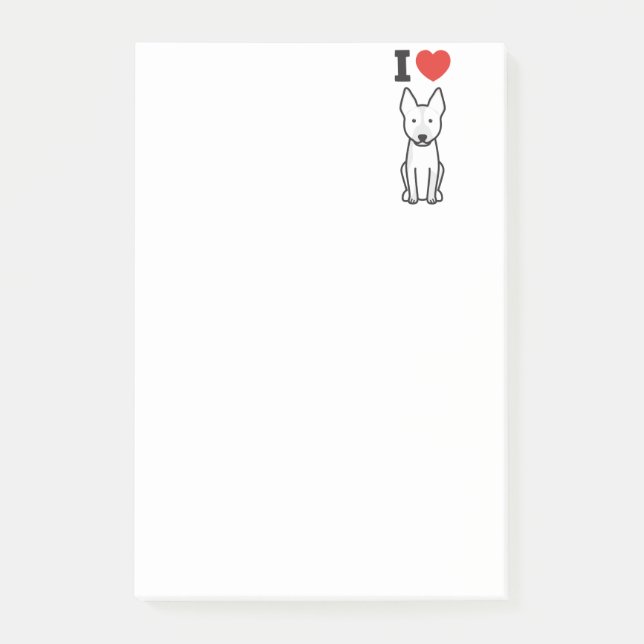Australischer Vieh-HundeCartoon Post-it Klebezettel (Vorderseite)
