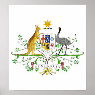 Australischer Wappen Poster