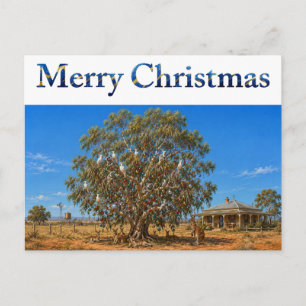 Australischer Weihnachts-Gumtree-Schmuck Cockatoos Feiertagspostkarte