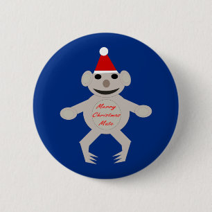 Australischer Weihnachtsbärenknopf Button