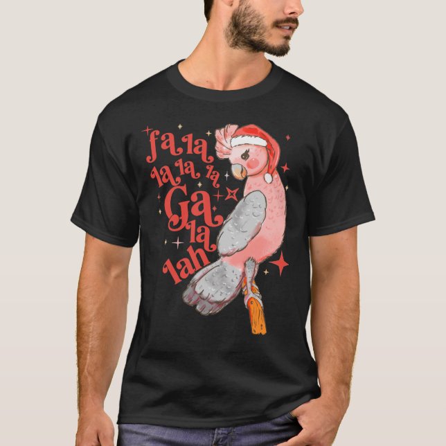 Australischer Weihnachtsfeiertag Niedlich Galah Bi T-Shirt (Vorderseite)