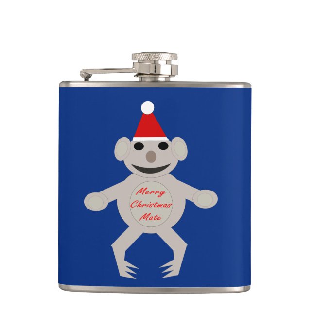 Australischer Weihnachtsgebäck Koala Bar Flask Flachmann (Vorderseite)