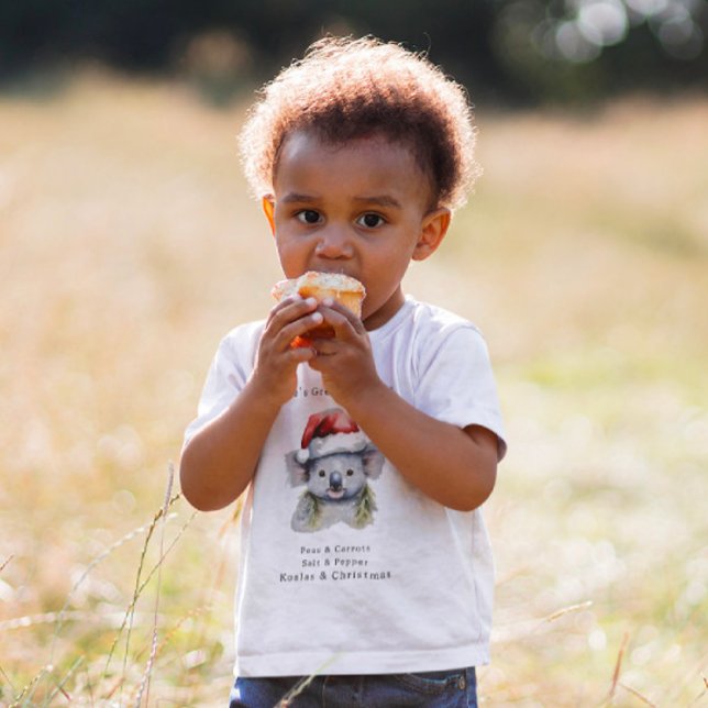 Australischer Weihnachtskoala Baby T-shirt (Von Creator hochgeladen)