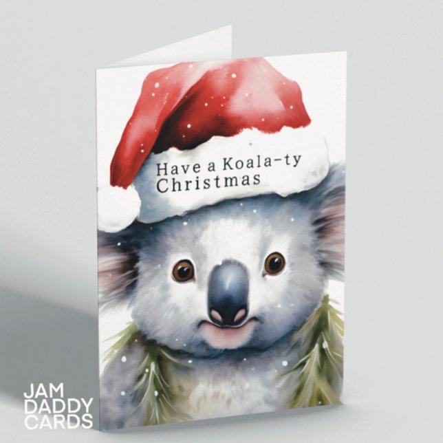 Australischer Weihnachtskoala Karte (Von Creator hochgeladen)