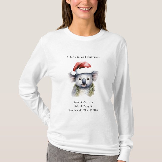 Australischer Weihnachtskoala T-Shirt (Vorderseite)