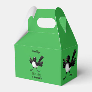 Australischer Willie Wagtail Cartoon Geschenkschachtel