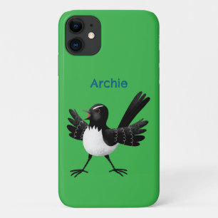 Australischer Willie Wagtail Cartoon personalisier Case-Mate iPhone Hülle