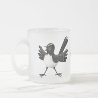 Australischer Willie Wagtail Cartoon personalisier