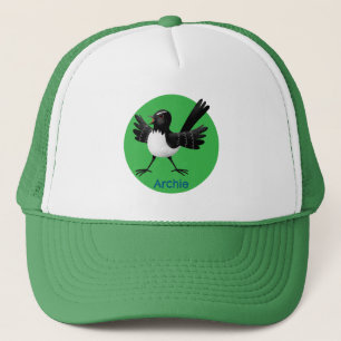 Australischer Willie Wagtail Cartoon personalisier Truckerkappe