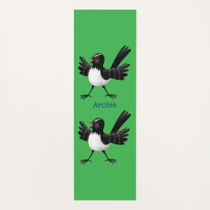 Australischer Willie Wagtail Cartoon personalisier Yogamatte
