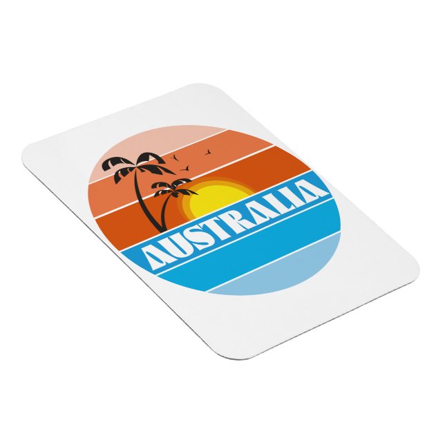 Australisches 80er-Retrologo Magnet (Rechte Seite)