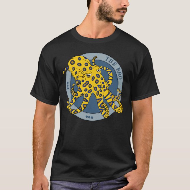 Australisches Blaues Ringed Octopus-Zeichen T-Shirt (Vorderseite)