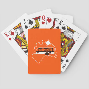 Australisches Caravan Camping Spielkarten
