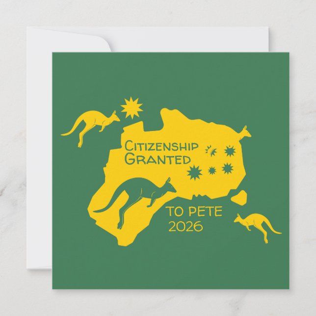 Australisches Citizenship Party - Geschenke Karte (Vorderseite)