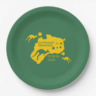 Australisches Citizenship Party - Geschenke Pappteller