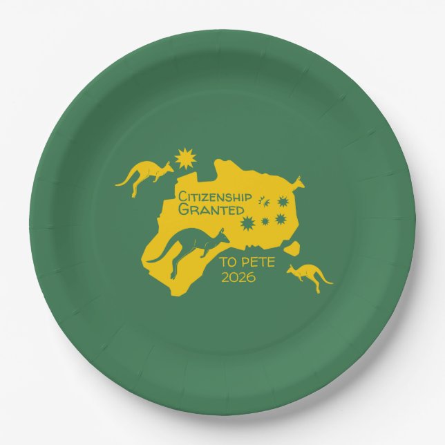 Australisches Citizenship Party - Geschenke Pappteller (Vorderseite)