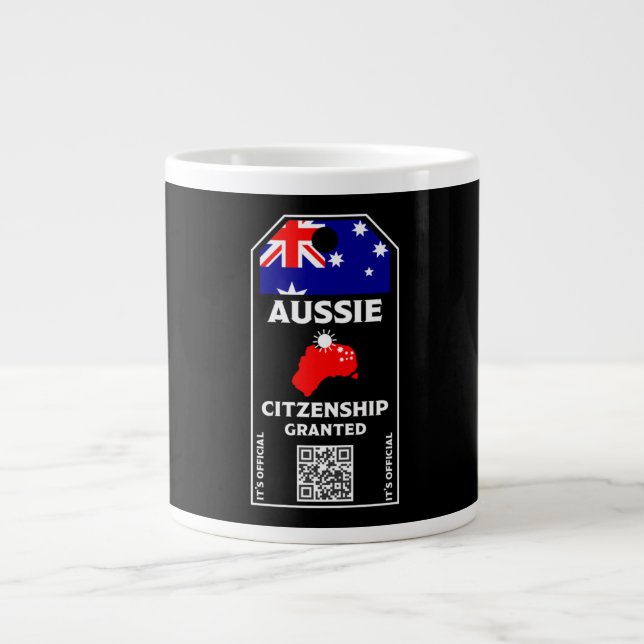 Australisches Citizenship Party Herzlichen Glückwu Jumbo-Tasse (Vorderseite)