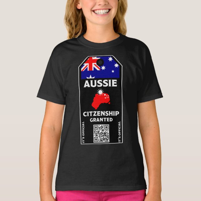 Australisches Citizenship Party Herzlichen Glückwu T-Shirt (Vorderseite)