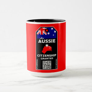 Australisches Citizenship Party Herzlichen Glückwu Tasse
