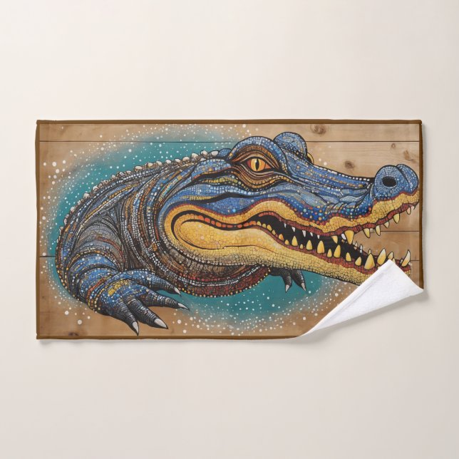 Australisches Crocodile Art Design Handtuch (Handtuch)