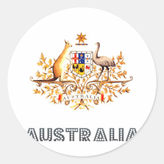 Australisches Emblem Runder Aufkleber