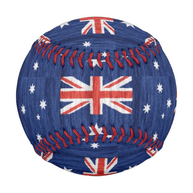 australisches Flaggendesign Thunder_Cove blau Baseball (Vorderseite)